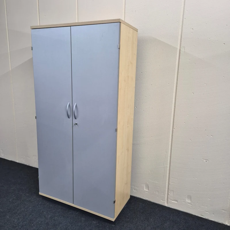 Aktenschrank / OKA / ahorn silber / 100 cm / 5 Ordnerhöhen