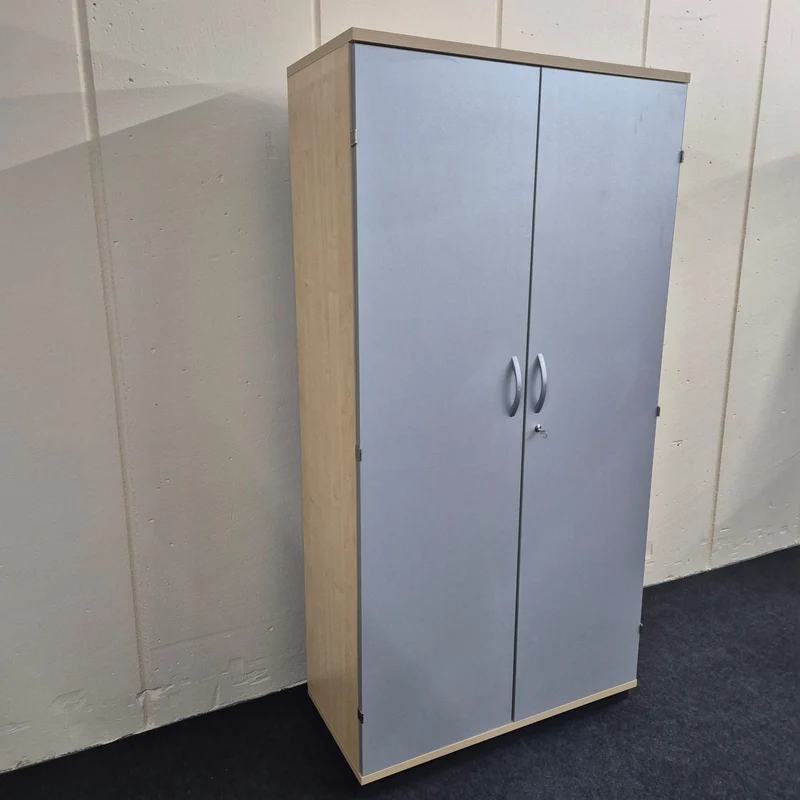 Aktenschrank / OKA / ahorn silber / 100 cm / 5 Ordnerhöhen
