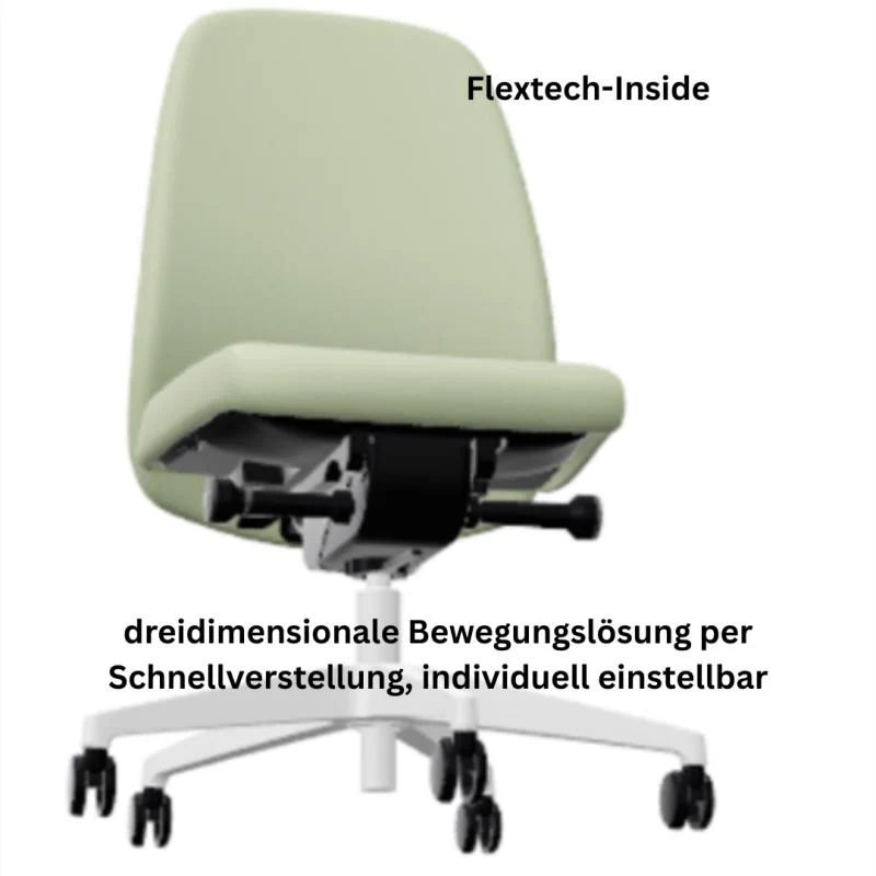 Drehstuhl mittelhoch mit Polster HEJis3
