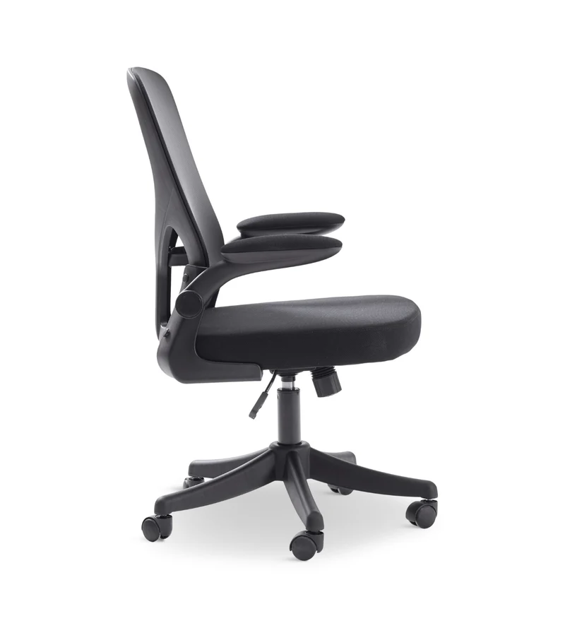 Bürostuhl „Felix“ in schwarzem Netzgewebe/schwarz