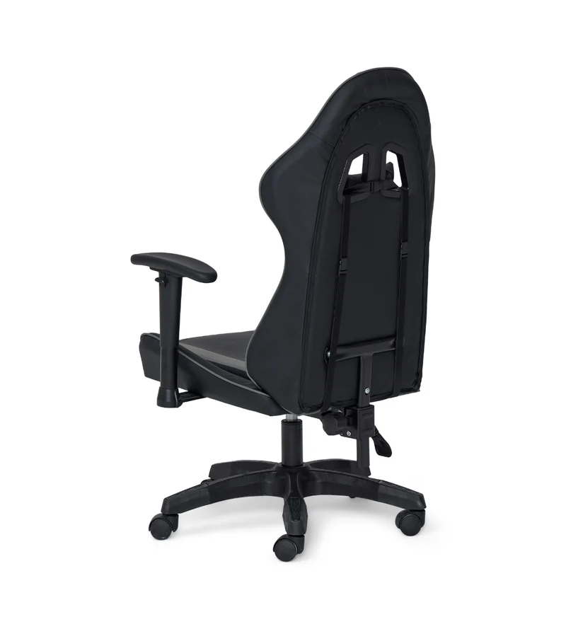 Julian Gaming-Stuhl aus schwarzem/grauem Kunstleder
