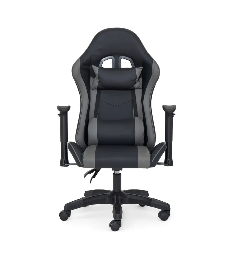 Julian Gaming-Stuhl aus schwarzem/grauem Kunstleder