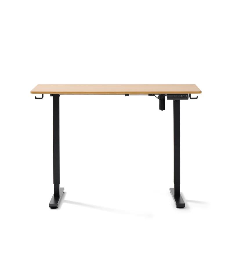 Damian Höhenverstellbarer Schreibtisch 115 x 60 cm aus Eichenfurnier