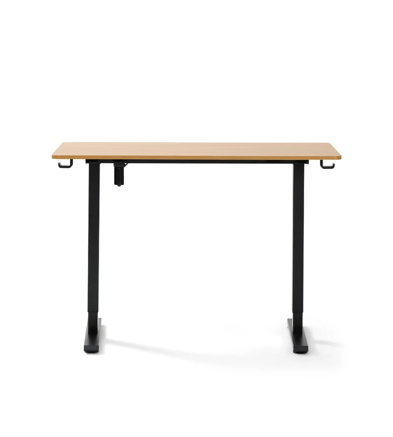 Damian Höhenverstellbarer Schreibtisch 115 x 60 cm aus Eichenfurnier