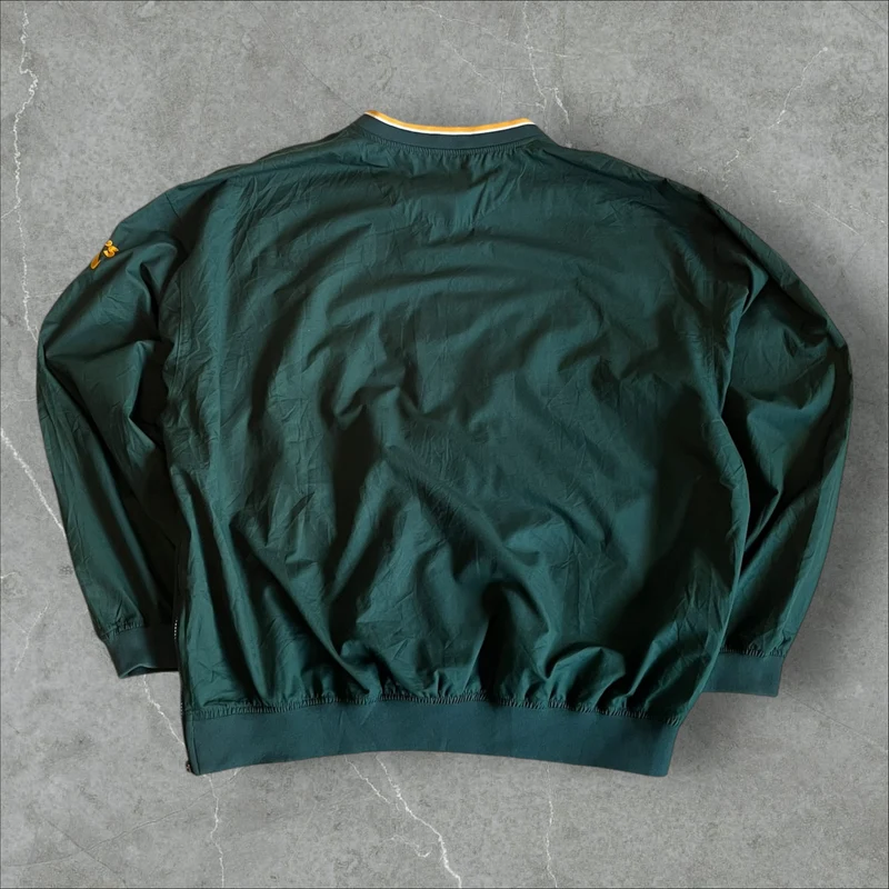 Vintage Nike MLB Oakland Athletics Windbreaker Pullover Jacket XL – 2000s Genuine Merchandise (XL)