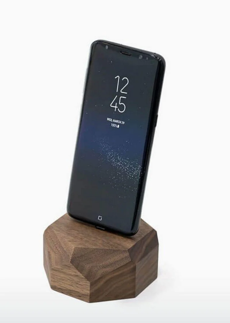 Wooden Android Dock- Polygonal