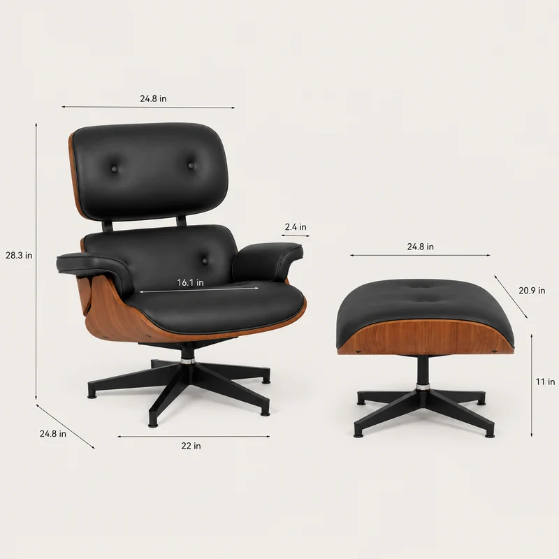 The Vesper Lounge Chair & Ottoman
