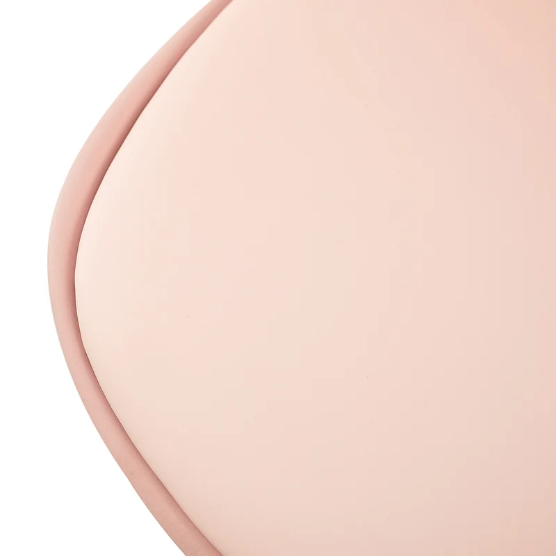 GRAND Kinder-Esszimmerstuhl mit Beinen aus Buche, 2er-Set – Rosa/Weiß