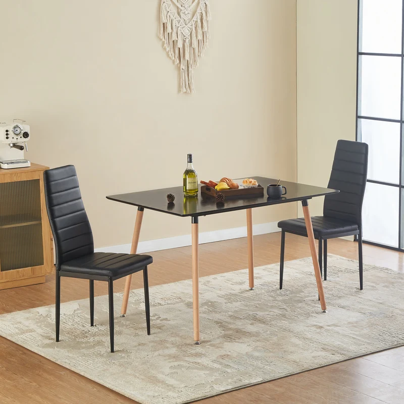 Moderne gepolsterte Esszimmerstühle(6er-Set)-Ann
