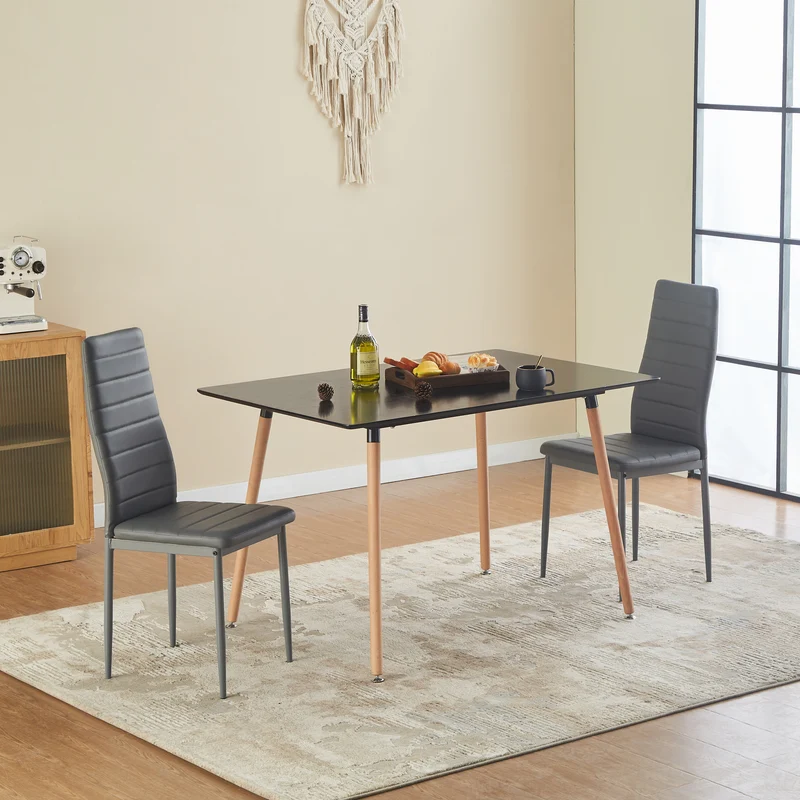 Moderne gepolsterte Esszimmerstühle (4er-Set)-ANN