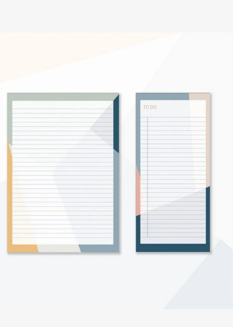 Sunny Shapes Notepad