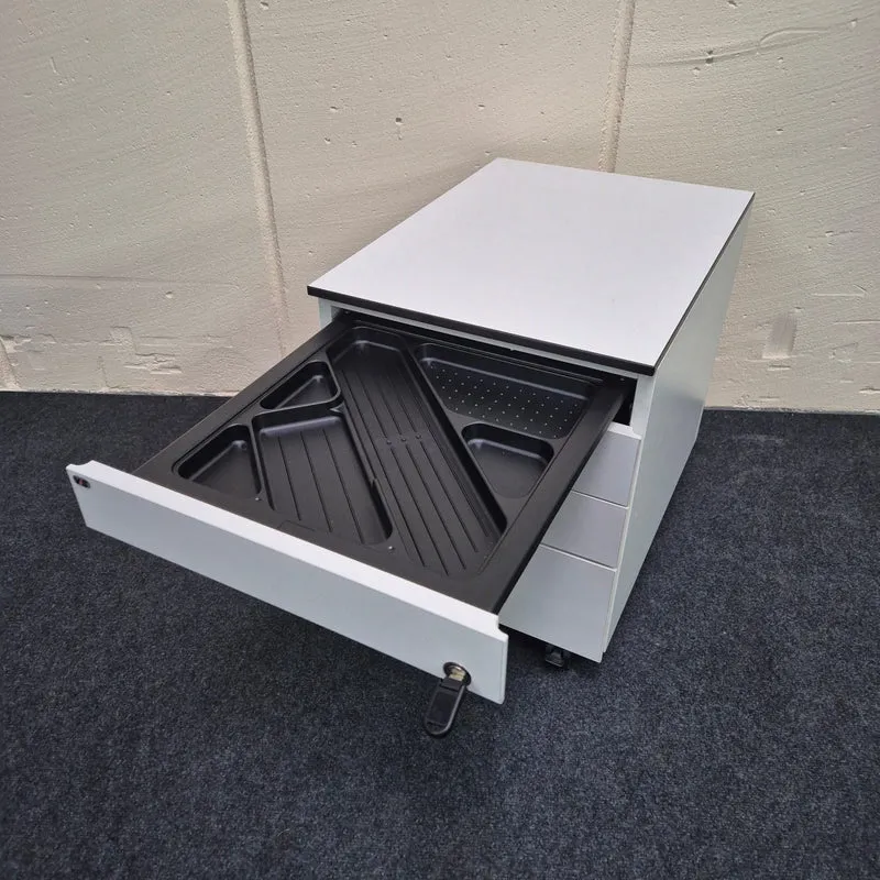 Rollcontainer / VS Büromöbel / weiß / 60 cm / Schubladen
