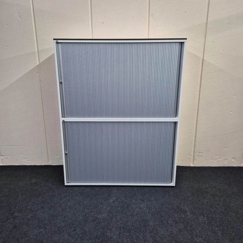 Aufsatz-Sideboard / VS Büromöbel / weiß / 120 cm / 4 Ordnerhöhen