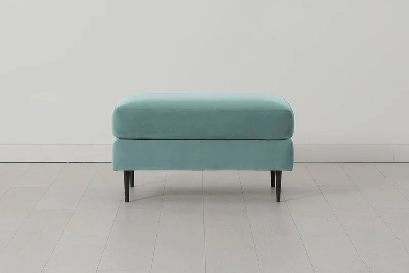 Model 19 Polsterhocker, Bergblau