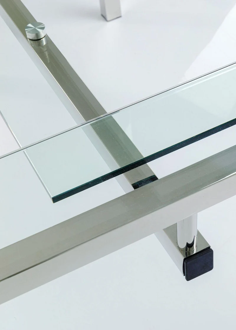 Schreibtisch Lorenco Chrom Winkelcombi