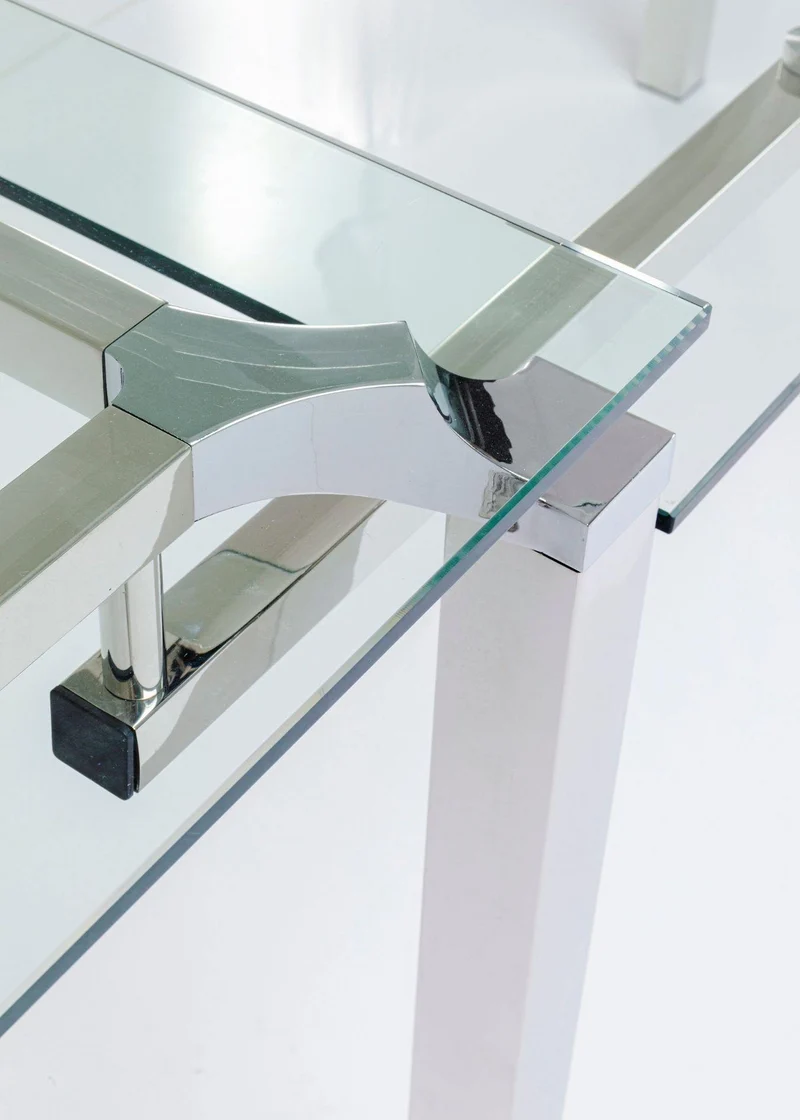 Schreibtisch Lorenco Chrom Winkelcombi