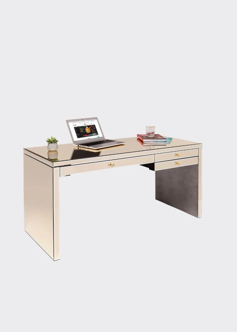 Schreibtisch Luxury Champagne 140x60cm