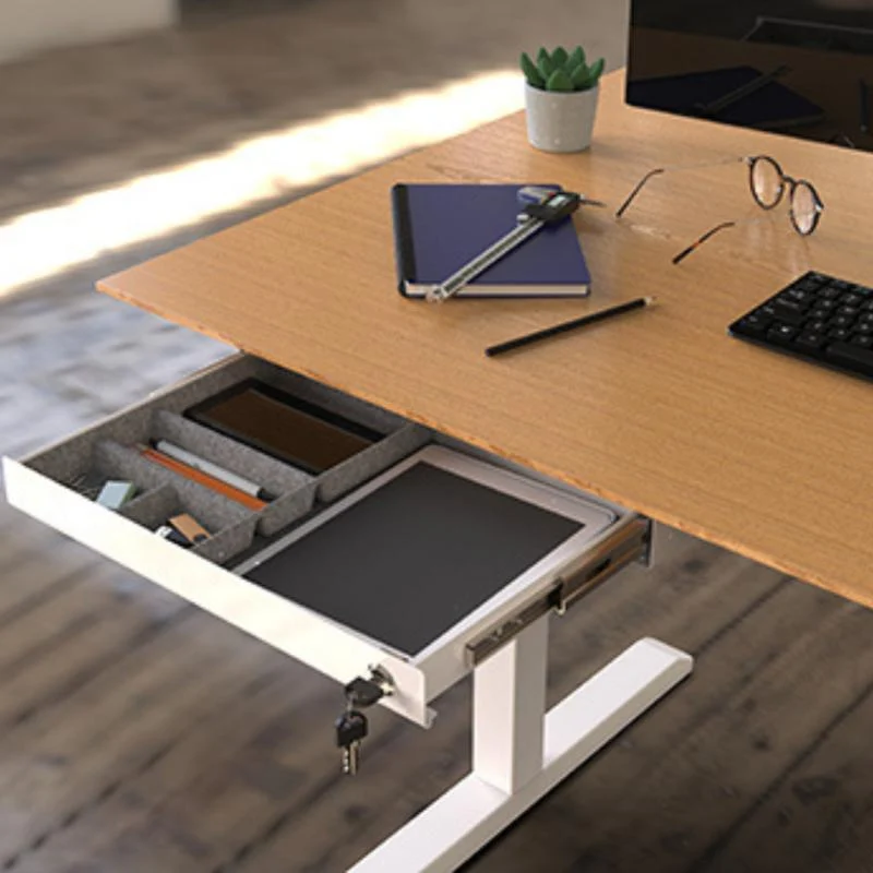 Unterbau Flachschublade mit Schloß Ultra-Slim