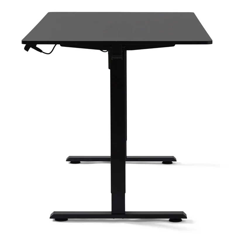 Damian höhenverstellbarer Schreibtisch 160x80 cm in schwarz