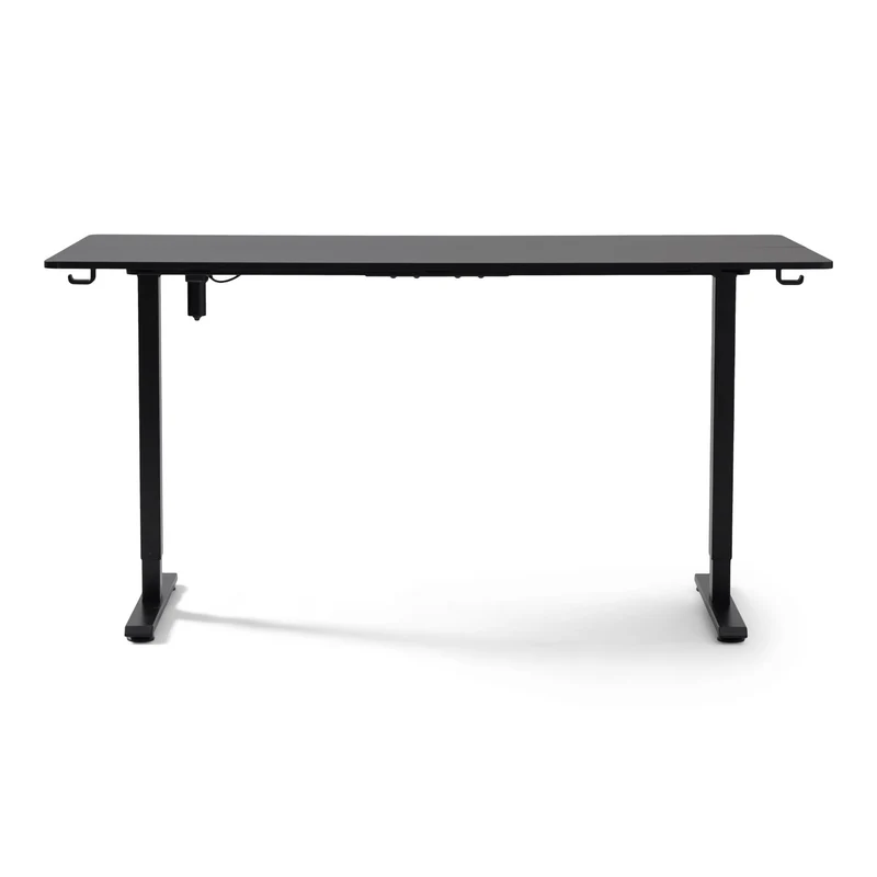 Damian höhenverstellbarer Schreibtisch 160x80 cm in schwarz