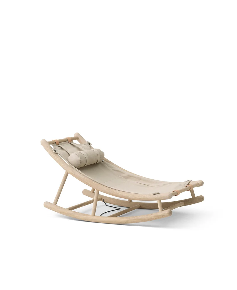 Oliver Furniture - Kinder Kleinkindwippe, Eiche/Weiß