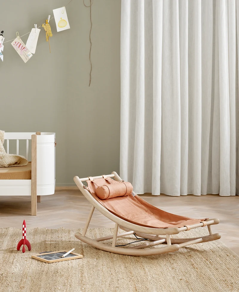 Oliver Furniture - Kinder Kleinkindwippe, Eiche/Karamell