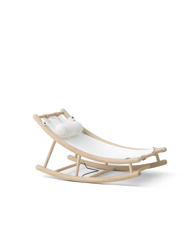 Oliver Furniture - Kinder Kleinkindwippe, Eiche/Grau