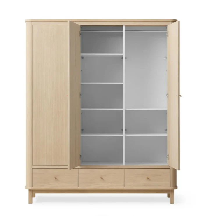 Oliver Furniture - Kleiderschrank 3-türig, Eiche