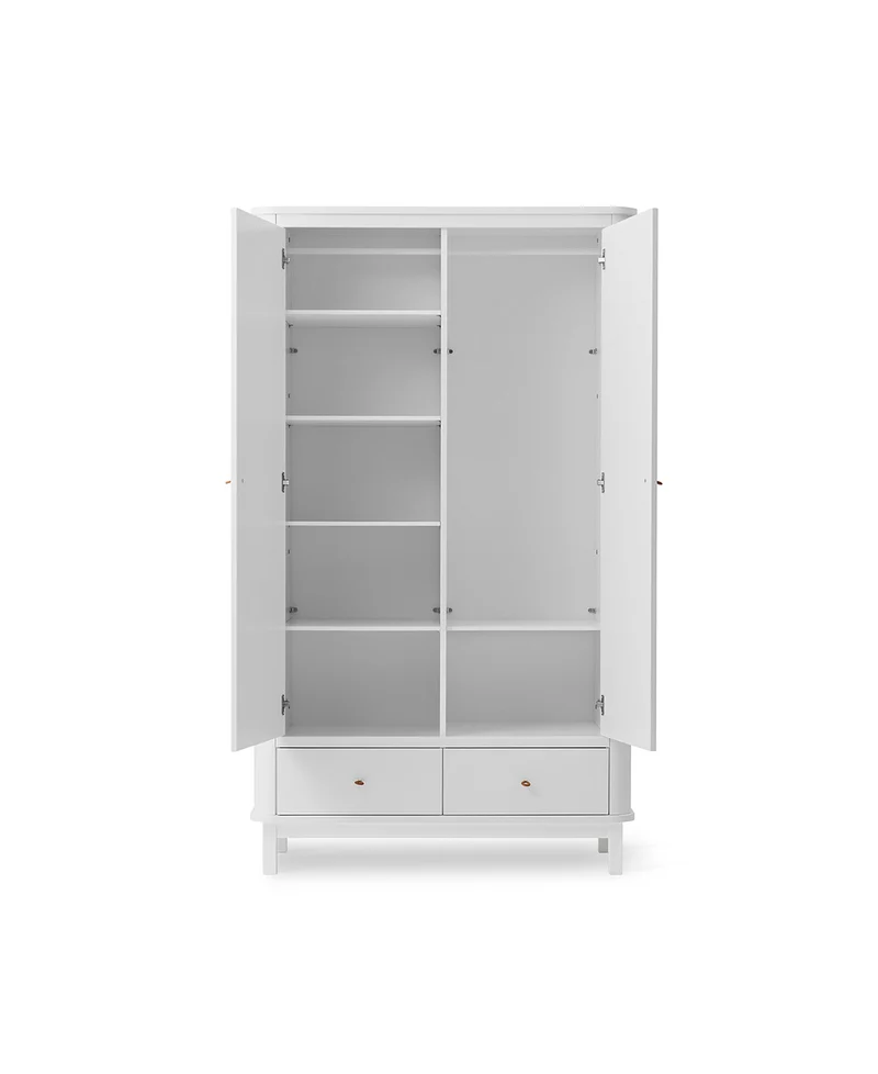 Oliver Furniture - Kleiderschrank 2-türig, Weiß
