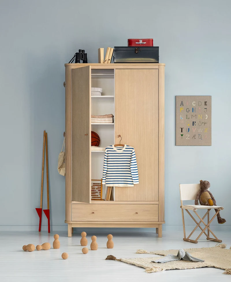 Oliver Furniture - Kleiderschrank 2-türig, Eiche