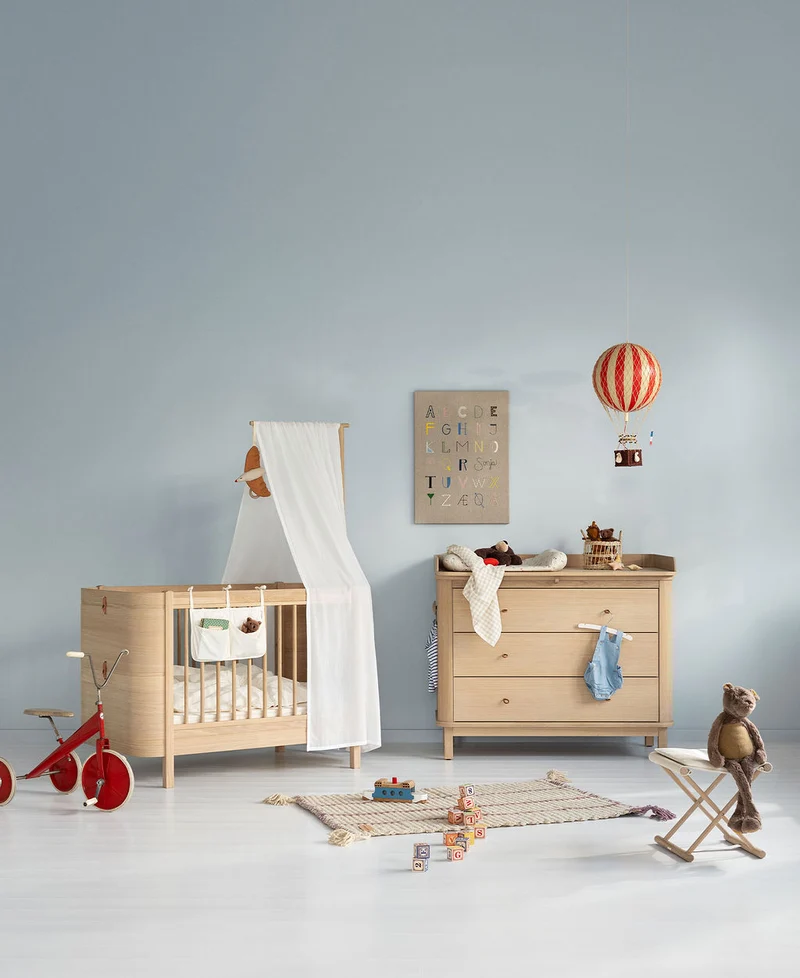Oliver Furniture - Wickelkommode mit 3 Schubladen, Eiche