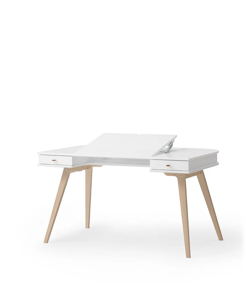 Oliver Furniture - Kinderschreibtisch 66 cm, Weiß/Eiche
