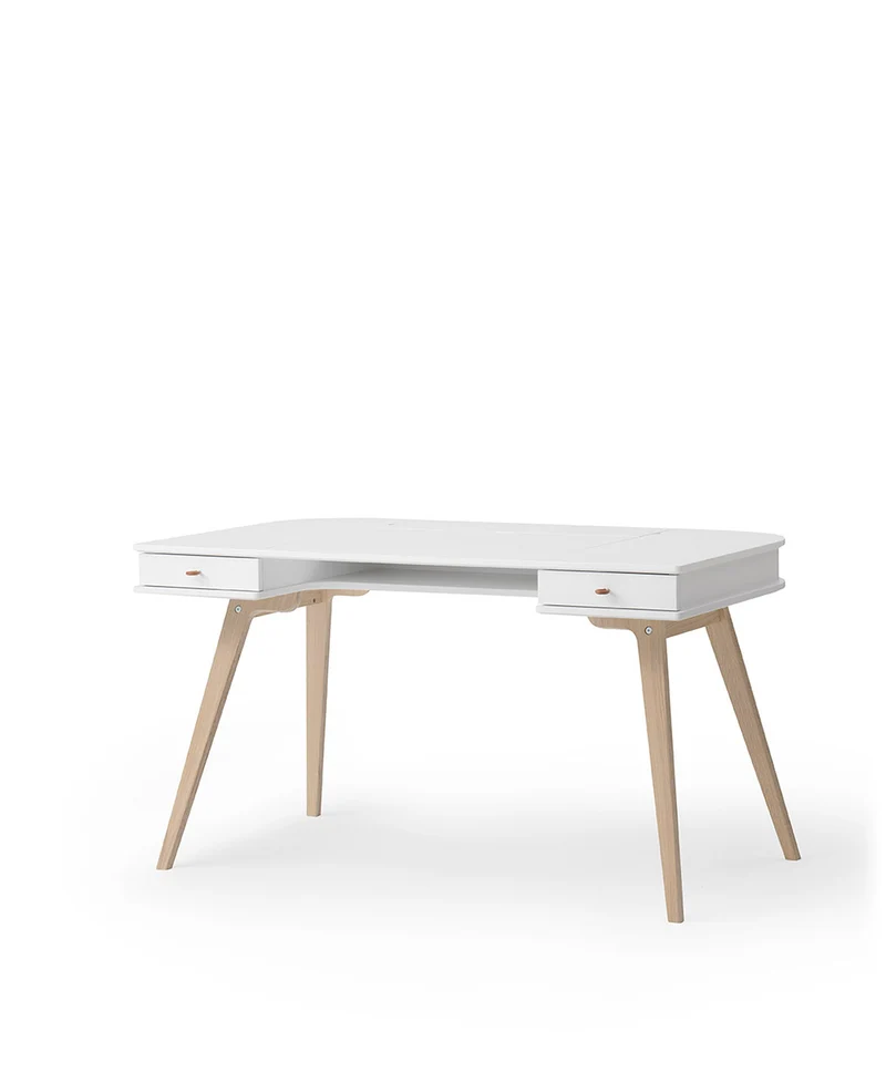 Oliver Furniture - Kinderschreibtisch 66 cm, Weiß/Eiche