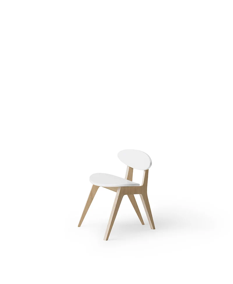 Oliver Furniture - PingPong Kinderstuhl, Weiß/Eiche