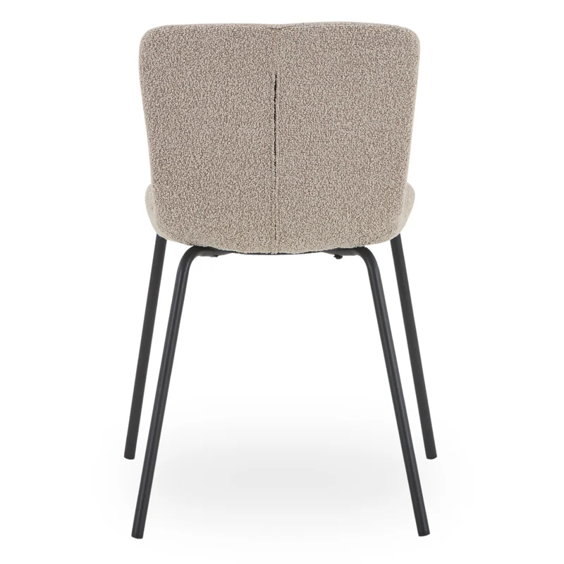 Miley Esszimmerstuhl in beige Bouclé