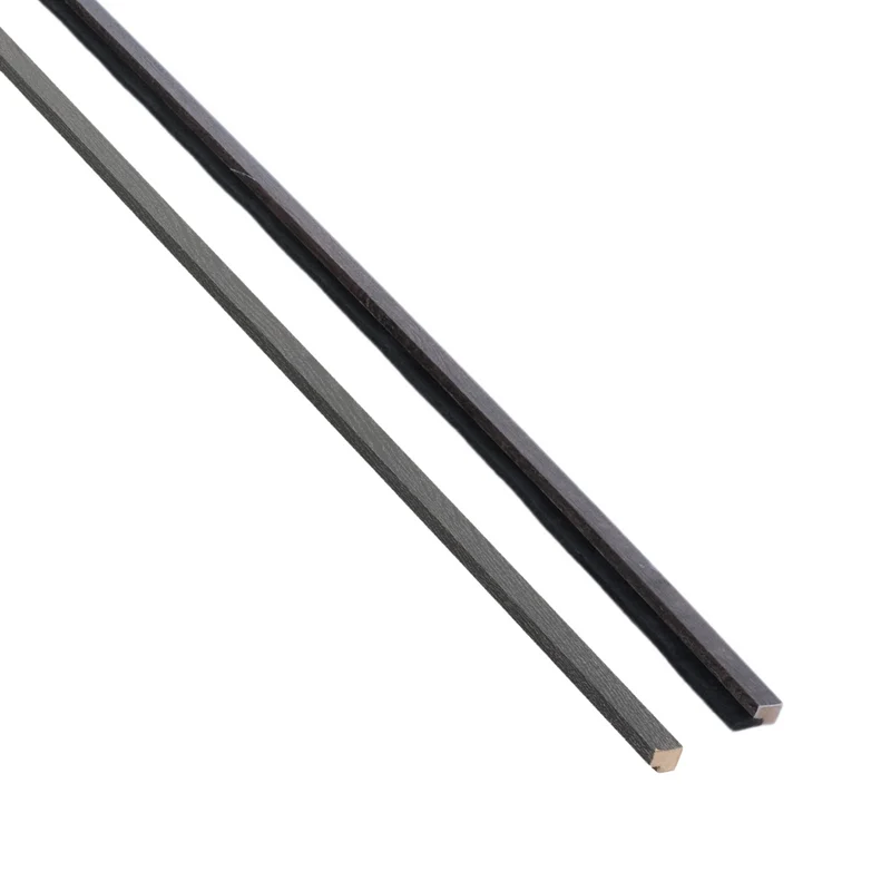Abschlussleisten für Akustikpaneele in schwarzem Eichenfurnier 2400x45x18 mm - Rechts & Links (2 Stk.)