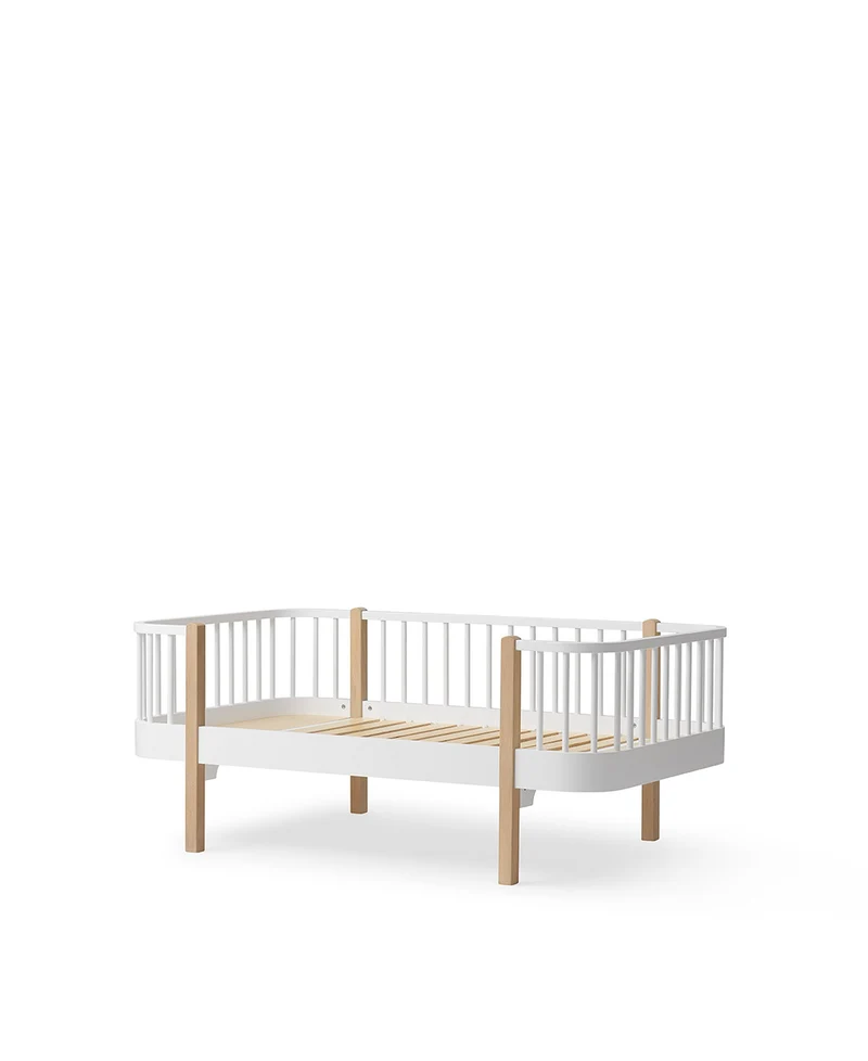 Oliver Furniture - Original Junior Kinder Bettsofa, 90x160 cm, Weiß/Eiche