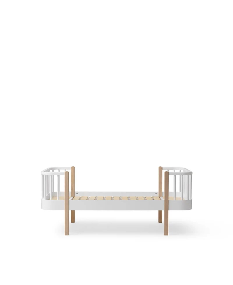 Oliver Furniture - Original Juniorbett für Kinder, 90x160 cm, Weiß/Eiche