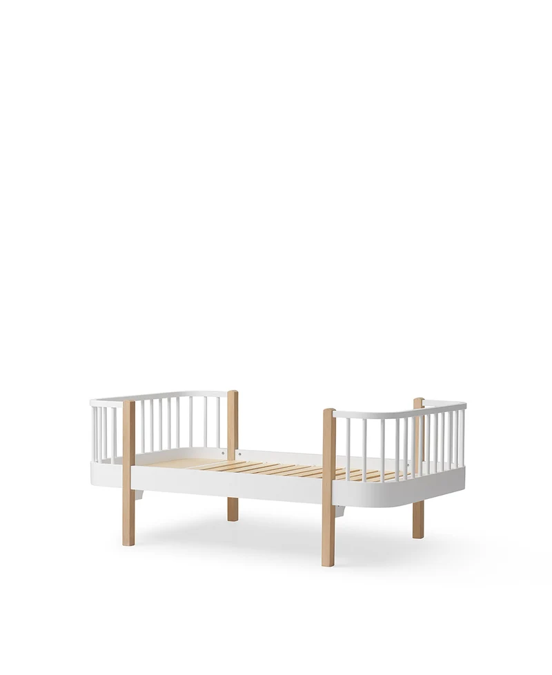 Oliver Furniture - Original Juniorbett für Kinder, 90x160 cm, Weiß/Eiche