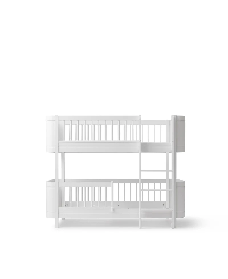Oliver Furniture - Mini+ Kinder Etagenbett halbhoch, 68x162 cm, Weiß