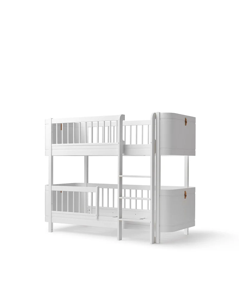 Oliver Furniture - Mini+ Kinder Etagenbett halbhoch, 68x162 cm, Weiß