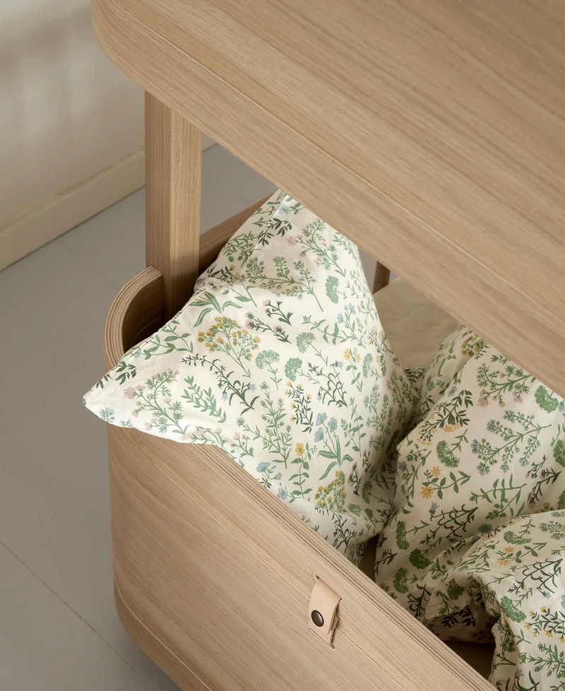 Oliver Furniture - Mini+ Kinder Etagenbett halbhoch, 68x162 cm, Eiche