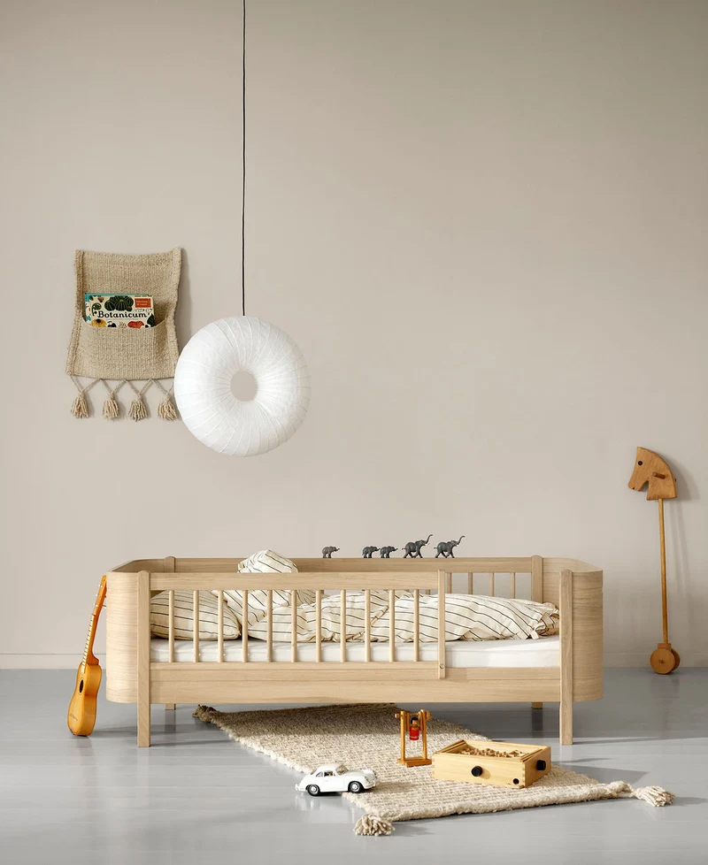Oliver Furniture - Mini+ Juniorbett für Kinder, 68x162 cm, Eiche