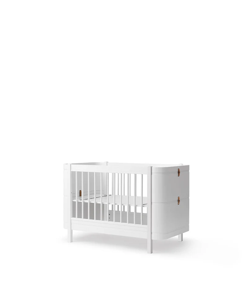 Oliver Furniture - Mini+ Babybett mit Umbauset, 68x122/162 cm, Weiß