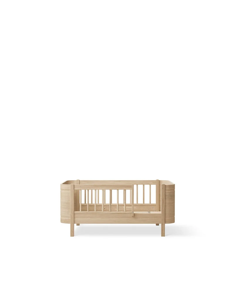 Oliver Furniture - Mini+ Babybett mit Umbauset, 68x122/162 cm, Eiche