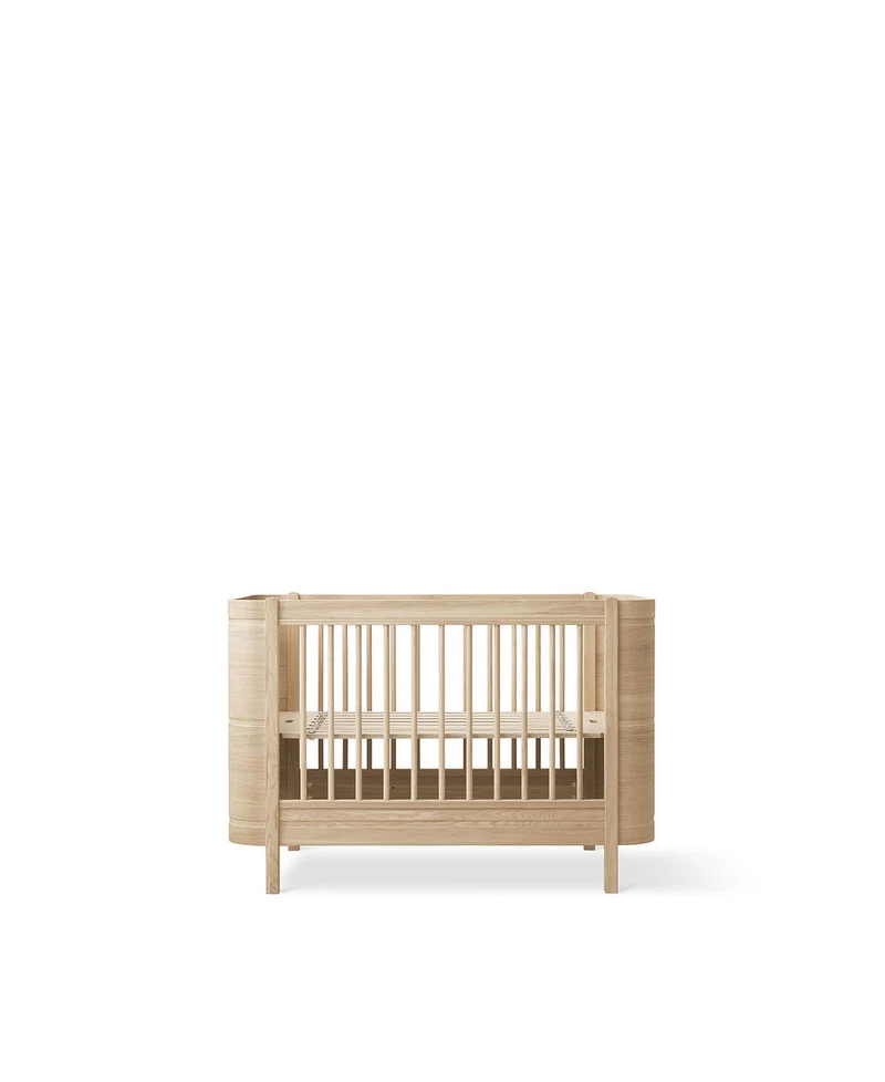 Oliver Furniture - Mini+ Babybett mit Umbauset, 68x122/162 cm, Eiche