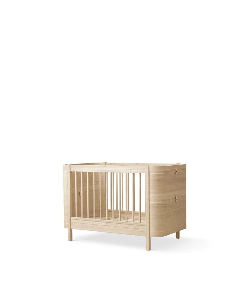 Oliver Furniture - Mini+ Babybett mit Umbauset, 68x122/162 cm, Eiche