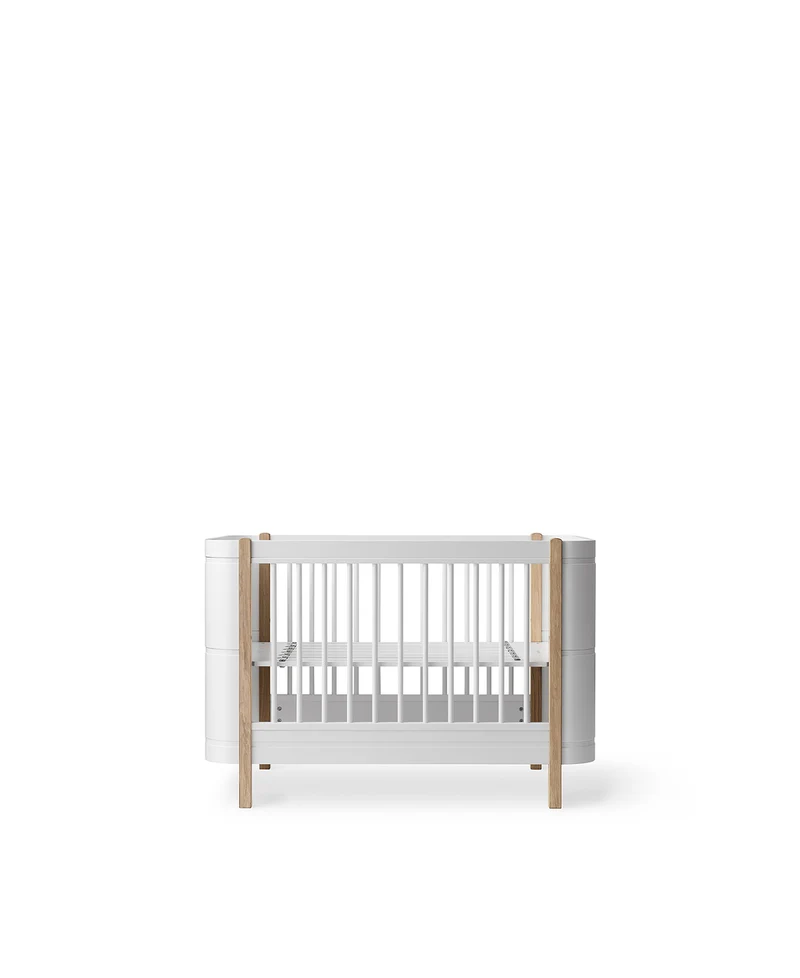 Oliver Furniture - Mini+ Babybett, 68x122 cm, Weiß/Eiche