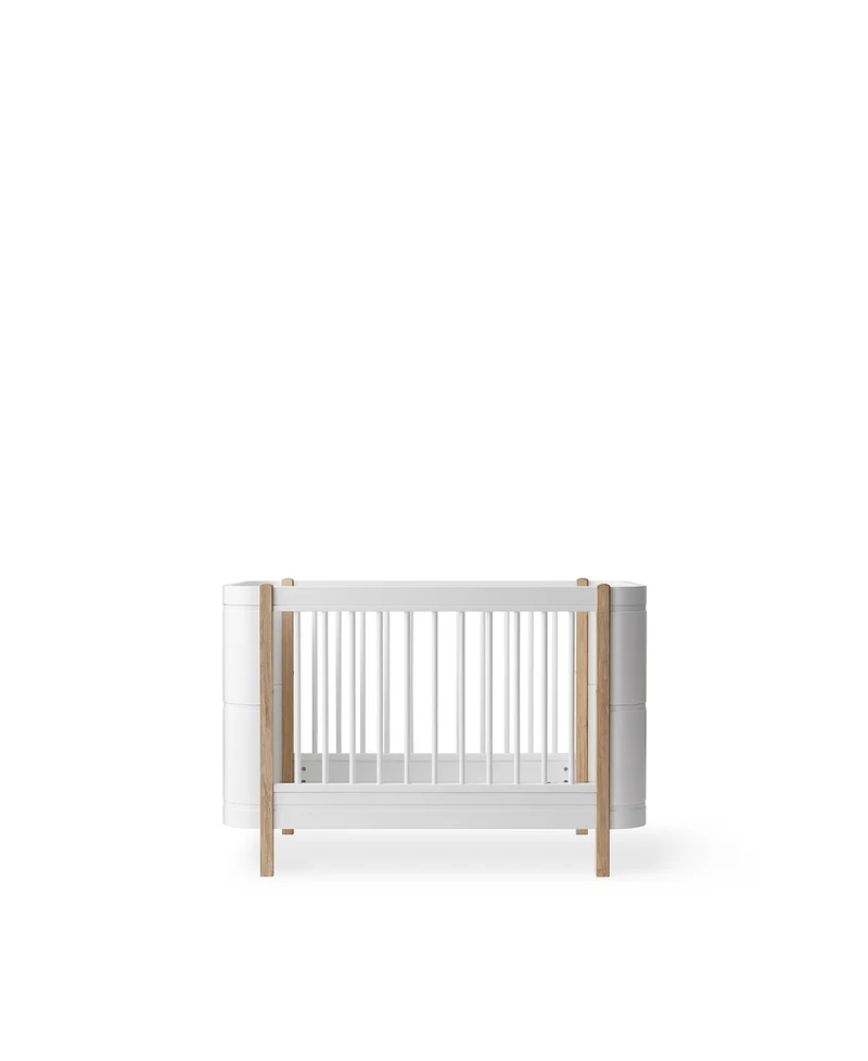 Oliver Furniture - Mini+ Babybett, 68x122 cm, Weiß/Eiche