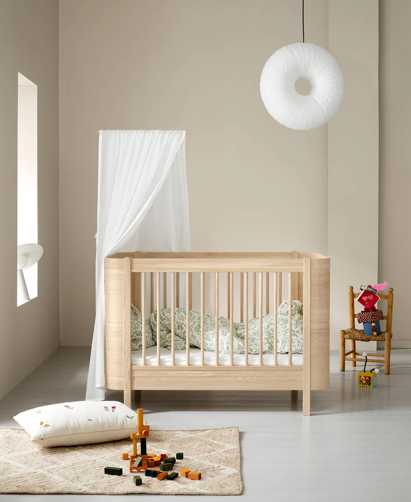 Oliver Furniture - Mini+ Babybett, 68x122 cm, Eiche